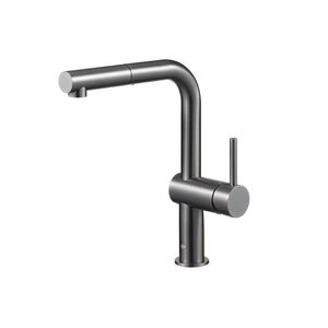 KFA Baterie Duero Edge, kuchyňská, stojící, s vyjímatelnou a otočnou výtokovou armaturou, PVD gunmetal šedá 6623-510-61 obraz