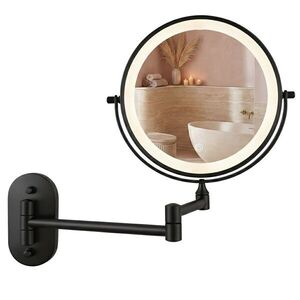 REA Zrcadlo LED Glow Black HOM-70000 obraz