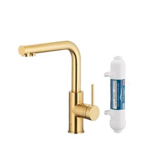 KFA Duero pure basic, filtrující s otočnou výtokovou armaturou, PVD broušené světlé zlato + filtr hydro+ 6623-912-39 obraz