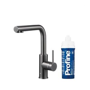 KFA Duero pure basic, filtrující s otočnou výtokovou armaturou, PVD gunmetal šedá + profine blue s 6623-913-61 obraz