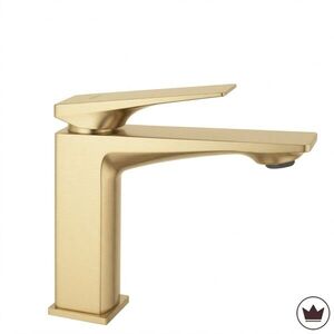 REA Umyvadlová baterie PREMIUM Prime Brush Gold Low REA-B6775 obraz