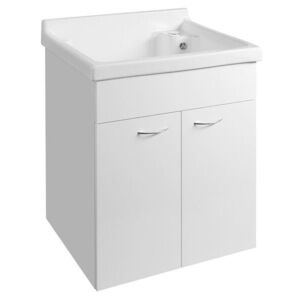 AQUALINE Skříňka pod výlevku 58x70x52, 8cm, bílá 57037 obraz