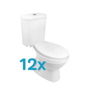 Mereo WC kombi, RIMLESS, spodní odpad s armaturou, 12 ks VSD98AKCE12 obraz