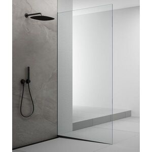 POLYSAN ARCHITEX sada pro uchycení skla podlaha-stěna se spádovou lištou, 1615x2105, pravá, černá mat AX2116BR obraz