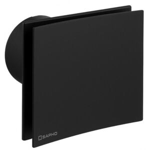 SAPHO EIRA koupelnový ventilátor axiální, 15W, potrubí 100, černá EI101B obraz