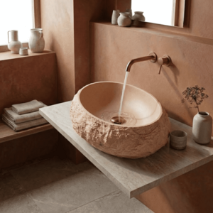 REA Umyvadlo na desku Mika Light Terracotta REA-U7348 obraz