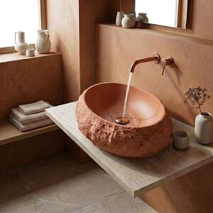REA Umyvadlo na desku Mika Terracotta REA-U7349 obraz