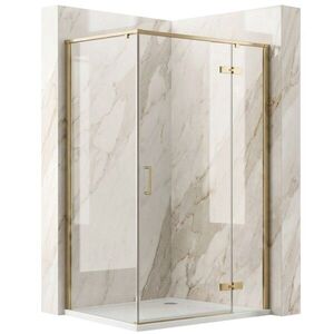 REA Sprchový kout Bruno 120x90 Brush Gold REA-K3604 obraz