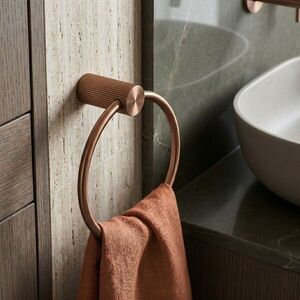 REA Koupelnový věšák Ring 64106 SOLO Brush Copper REA-84209 obraz