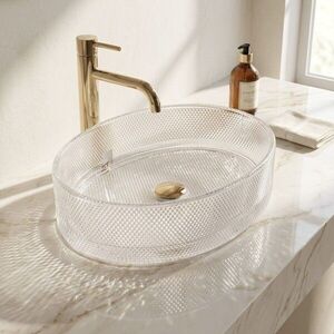 REA Umyvadlo na desku Mirella Transparent REA-U3525 obraz