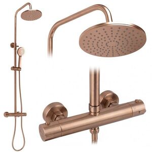 REA Sprchový set s termostatem Parot Light Brush Copper REA-P9672 obraz