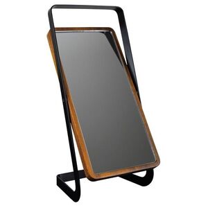 RIDDER AKASYA kosmetické zrcátko na postavení, 105x227, černá/akácie 03118110 obraz