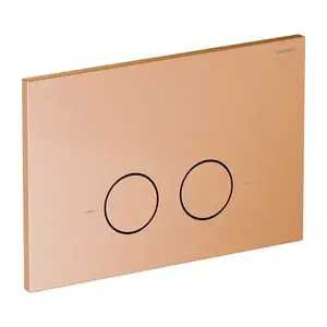 OMNIRES STEEL-R45 splachovací tlačítko z nerezové oceli, měď broušená ST45PS1CPB obraz