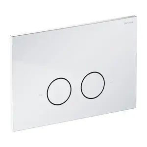 OMNIRES STEEL-R45 splachovací tlačítko z nerezové oceli, chrom lesk ST45PS1CR obraz