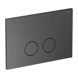 OMNIRES STEEL-R45 splachovací tlačítko z nerezové oceli, grafit broušený ST45PS1GR obraz