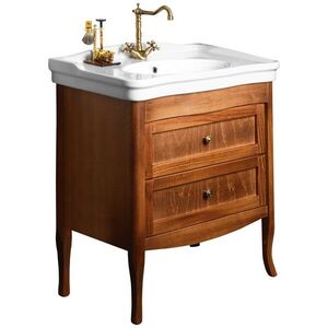 SAPHO RETRO umyvadlová skříňka buk 73x80x46, 5cm, umyvadlo ANTIK 80cm 1654-01 obraz