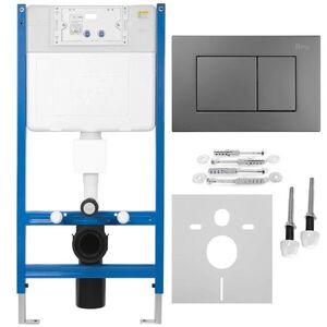REA Podomítkový WC systém K011A-Q + tlačítka J Titan KPL-E0638 obraz