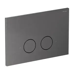 OMNIRES STEEL-R45 splachovací tlačítko z nerezové oceli, antracit broušený ST45PS1AT obraz