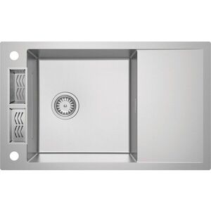 DEANTE Magnetic steel nerezový dřez, 1-miska s odkapávačem ZRM_0113 obraz