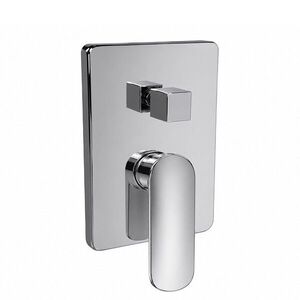 Mereo Sprchová podomítková baterie s přepínačem, Pego, Mbox, hranatý kryt, chrom CB60106PC obraz