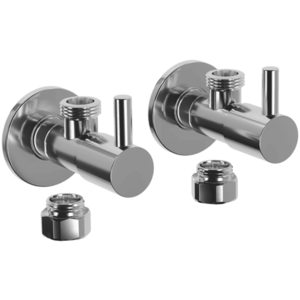 CERANO Univerzální rohové připojovací ventily 2ks chrom 3/8" 1/2" CER-478162 obraz