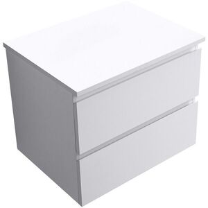 CERANO Koupelnová skříňka Carole bílá matná + deska pod umyvadlo Navira Slim 18 mm 60x49, 8x46 CER-476291 obraz