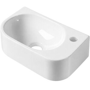 CERANO Umývátko keramické Nela závěsné pravé bílá lesklá 42x21, 5 CER-680373 obraz