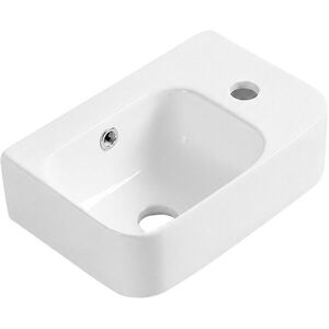 CERANO Umývátko keramické Pulo závěsné pravé bílá lesklá 37x25 CER-680374 obraz