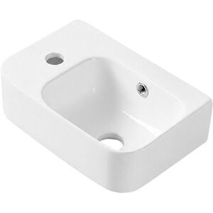 CERANO Umývátko keramické Pulo závěsné levé bílá lesklá 37x25 CER-680375 obraz