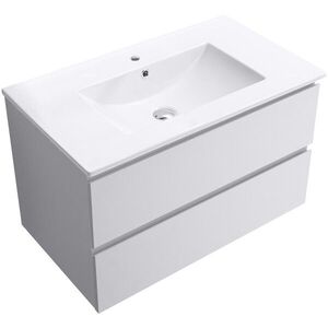 CERANO Koupelnová skříňka Carole bílá matná + keramické umyvadlo Todo bílá lesklá 101x50x46, 5 CER-476312 obraz