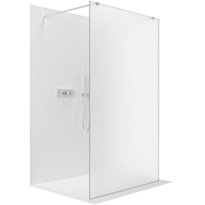 CERANO Sprchová zástěna Walk-in Onyx Duo L/P 8 mm hranatá vzpěra chrom, mléčné sklo 160x200 CER-8050BD1863 obraz