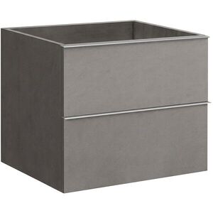 CERANO Koupelnová skříňka pod umyvadlo s úchytkou Velora betonově šedá, úchytka chrom 59x53x46, 5 CER-478793 obraz