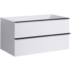 CERANO Koupelnová skříňka pod umyvadlo s úchytkou Velora bílá matná, úchytka černá 79x53x46, 5 CER-664903 obraz