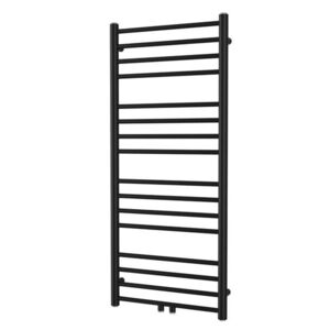 Radiátor kombinovaný SAT Paul 114x50 cm středové připojení černá matná SATRAPA1140500SBL SATRAPA1140500SBL obraz