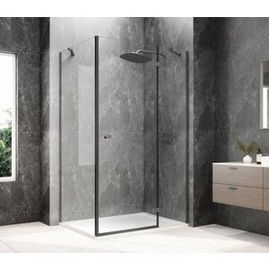 POLYSAN GLOBE GUN METAL obdélníkový sprchový kout 1100x1000, čiré sklo, pravé GB1011-3415RGM obraz