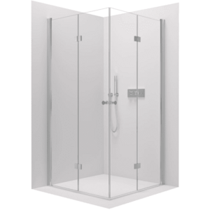 CERANO Sprchový kout Volpe Duo L/P 6 mm chrom, transparentní sklo 120x120x190 zalamovací CER-670672 obraz