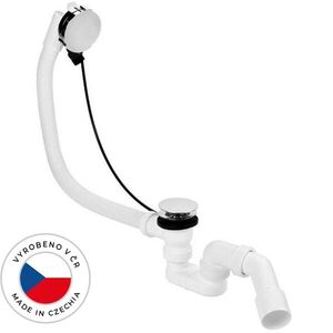 CERANO Vanová souprava ovládaná bovdenem s napouštěním SLIM sifon DN40/50 zátka 72mm chrom 78 CER-244622 obraz