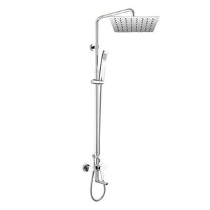 Mereo Eve vanová baterie s talířovou hranatou slim sprchou 300x300 mm, nerez CBE60101SDE3 obraz