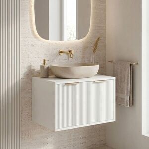 REA Koupelnová skříňka pod umyvadlo Core 60cm White REA-M0400 obraz