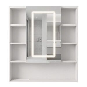 REA Zrcadlová skříňka s LED osvětlením Luna 70x80cm REA-M0405 obraz