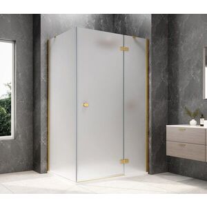 POLYSAN GLOBE GOLD MATT obdélníkový sprchový kout 900x800, matné sklo, pravé GB1090-3215MRG obraz