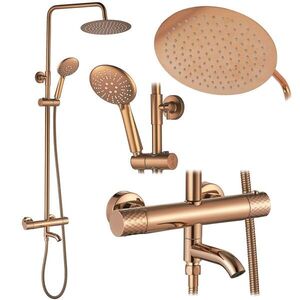 REA Sprchová sada s termostatem LUNGO Diamond Copper REA-P3300 obraz