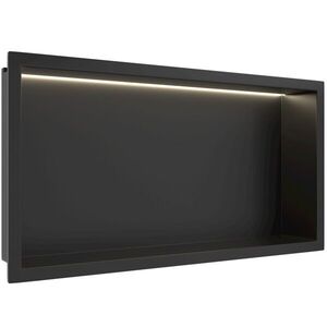 CERANO Zápustná polička/nika do obkladu s LED osvětlením černá matná 60x30x10 CER-028782 obraz