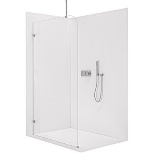 CERANO Sprchová zástěna Walk-in Orbis Top Round L/P 8 mm kulatá vzpěra chrom, transparentní sklo 160x200 CER-682345 obraz