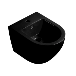 CERANO Bidet závěsný Cesso černá lesklá 49x36 CER-417398 obraz