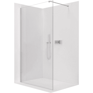 CERANO Sprchová zástěna Walk-in Onyx Cube L/P 8 mm hranatá vzpěra chrom, transparentní sklo 160x200 CER-8050BD690 obraz