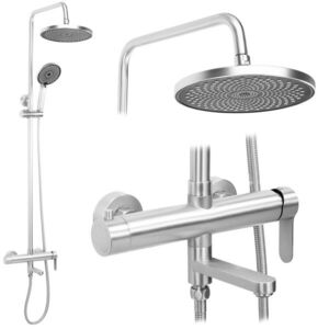 REA Sprchový Set Arcos brush nickle REA-P8926 obraz