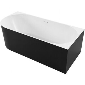 CERANO Vana akrylátová Bianco volně stojící asymetrická pravá černá matná/bílá lesklá 150x74x60 CER-670871 obraz
