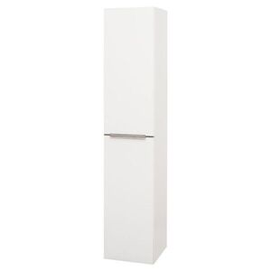 Mereo Mailo, koupelnová skříňka vysoká 170 cm, bílá, elox AL madlo CN514LPN obraz