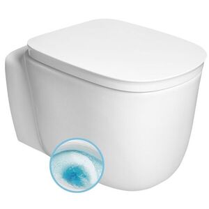SAPHO ORGANIC závěsná WC mísa, Vortex Rimless, 36x52cm, bílá PZ312V obraz
